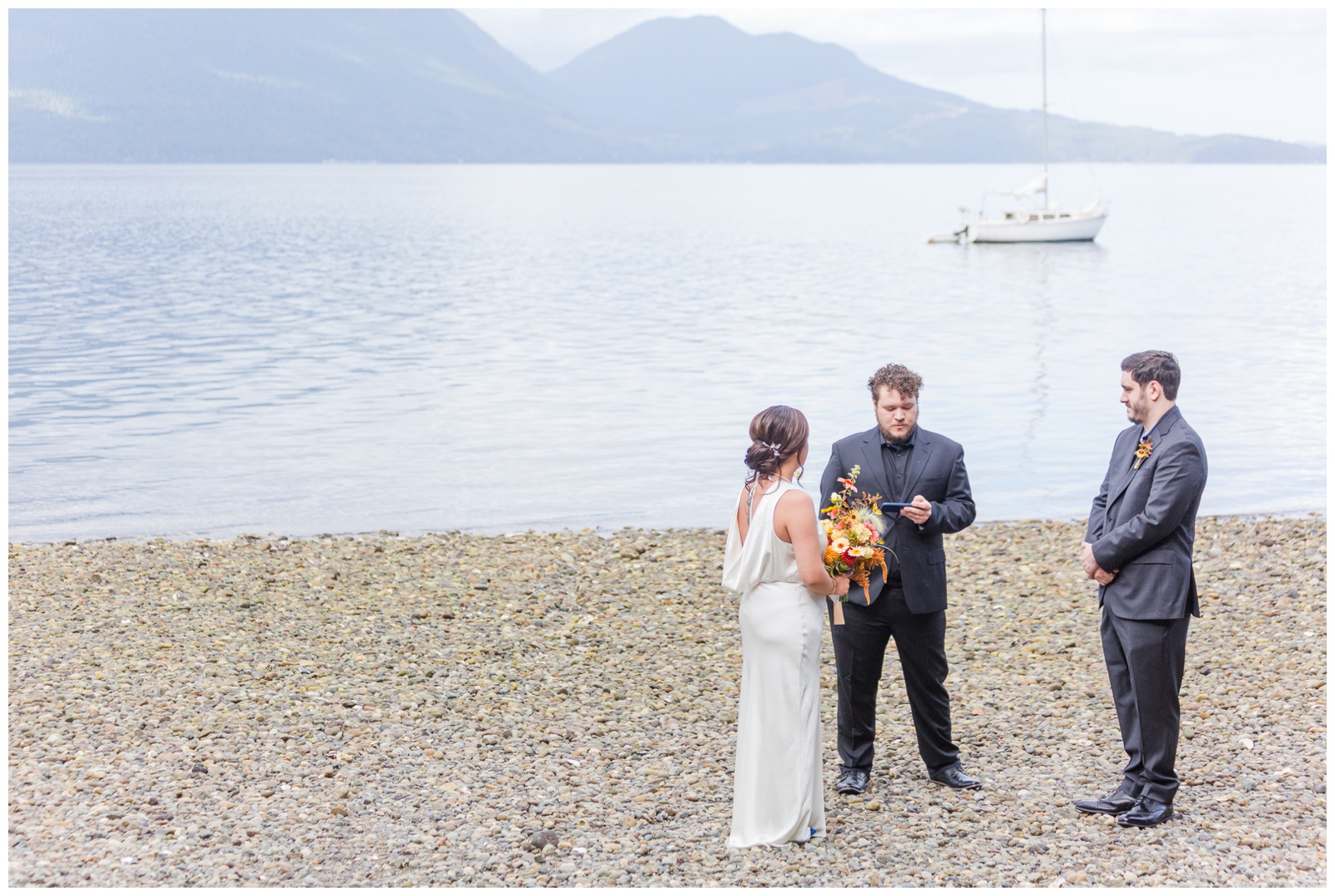 Seabeck elopement ceremony