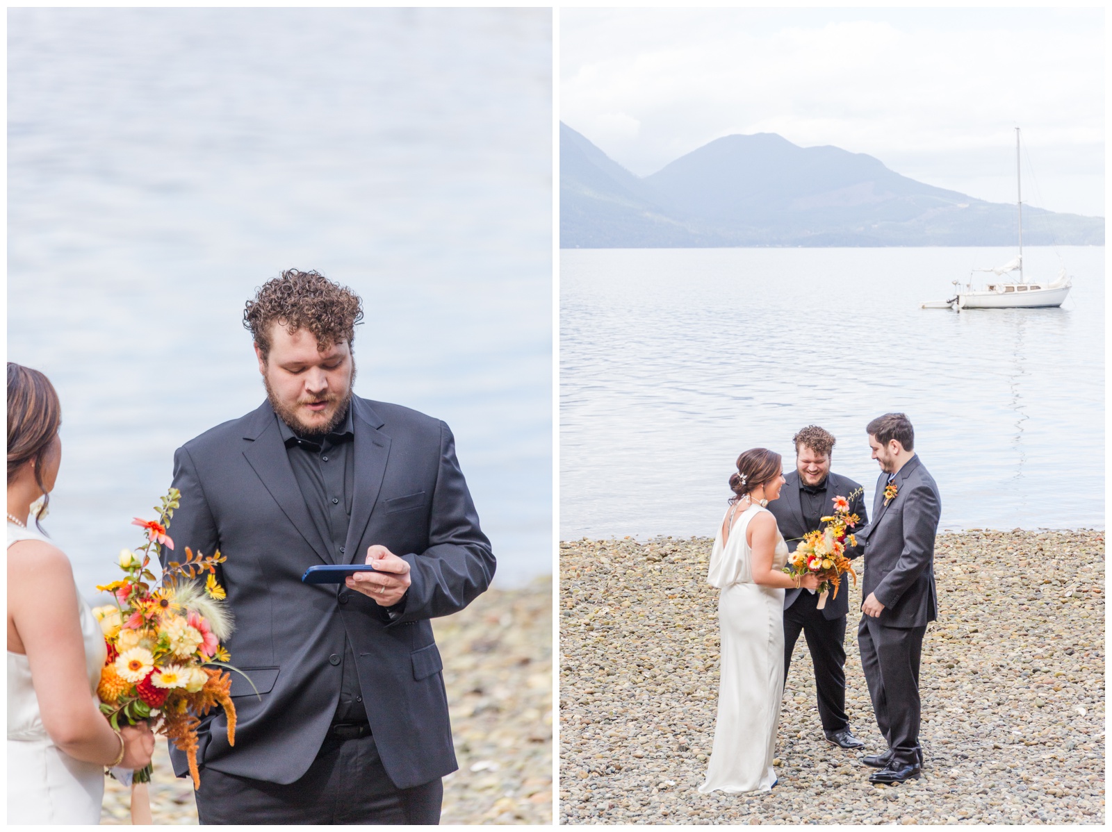 Seabeck elopement ceremony