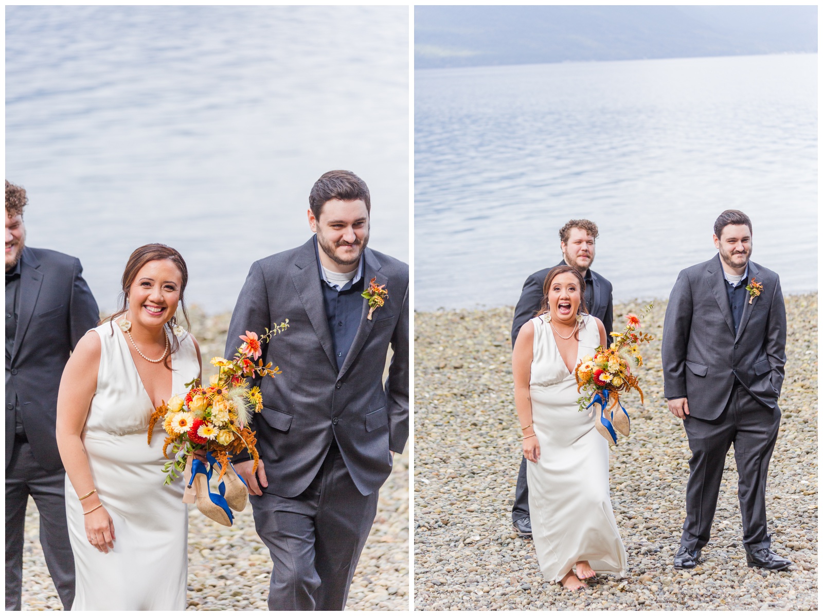 Bride and Groom Seabeck elopement