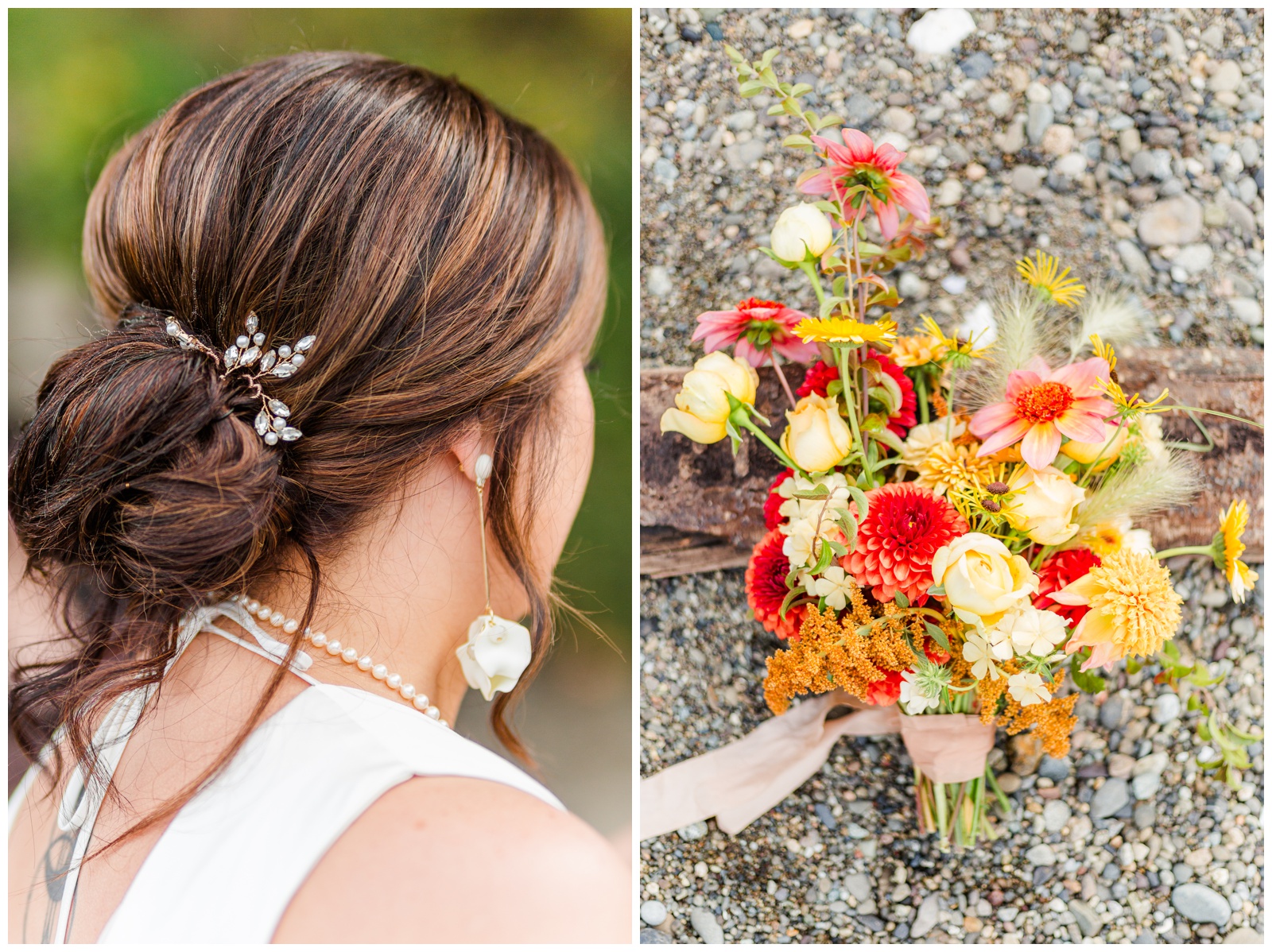 Bridal details seabeck elopement