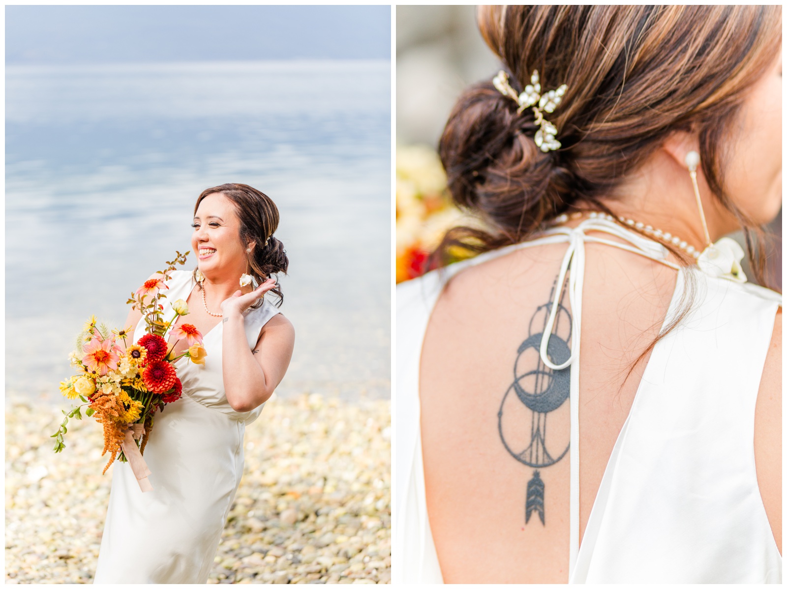 Bride details, Seabeck elopement, Manette Flower Co. Bouquet