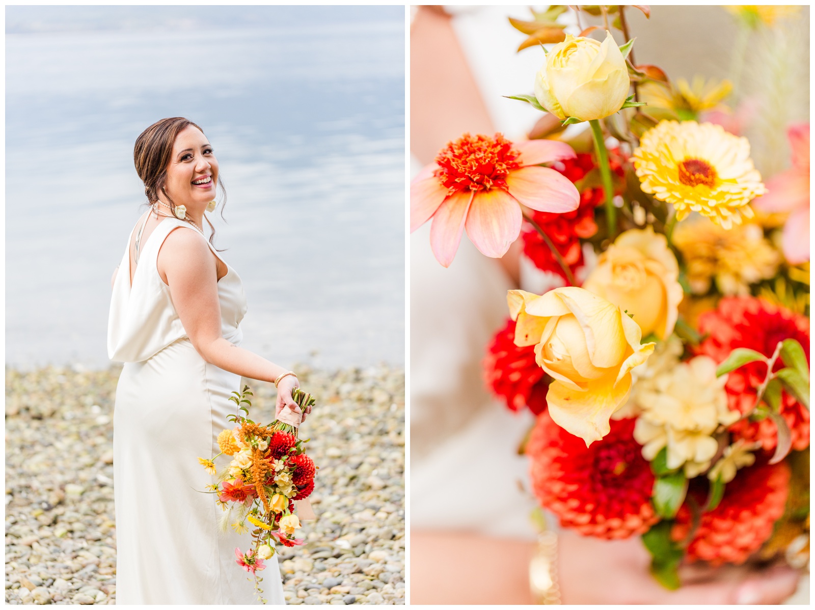 Bride portraits Seabeck elopement