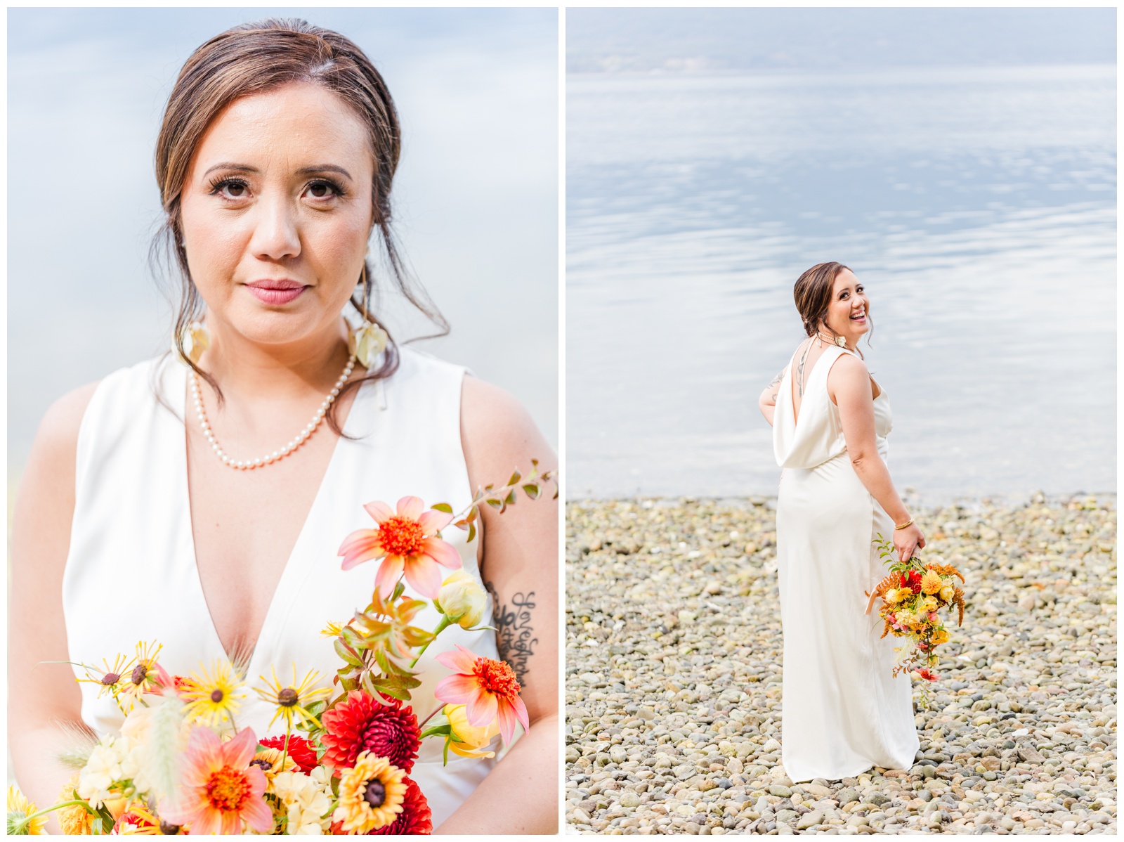 Bride portraits Seabeck elopement