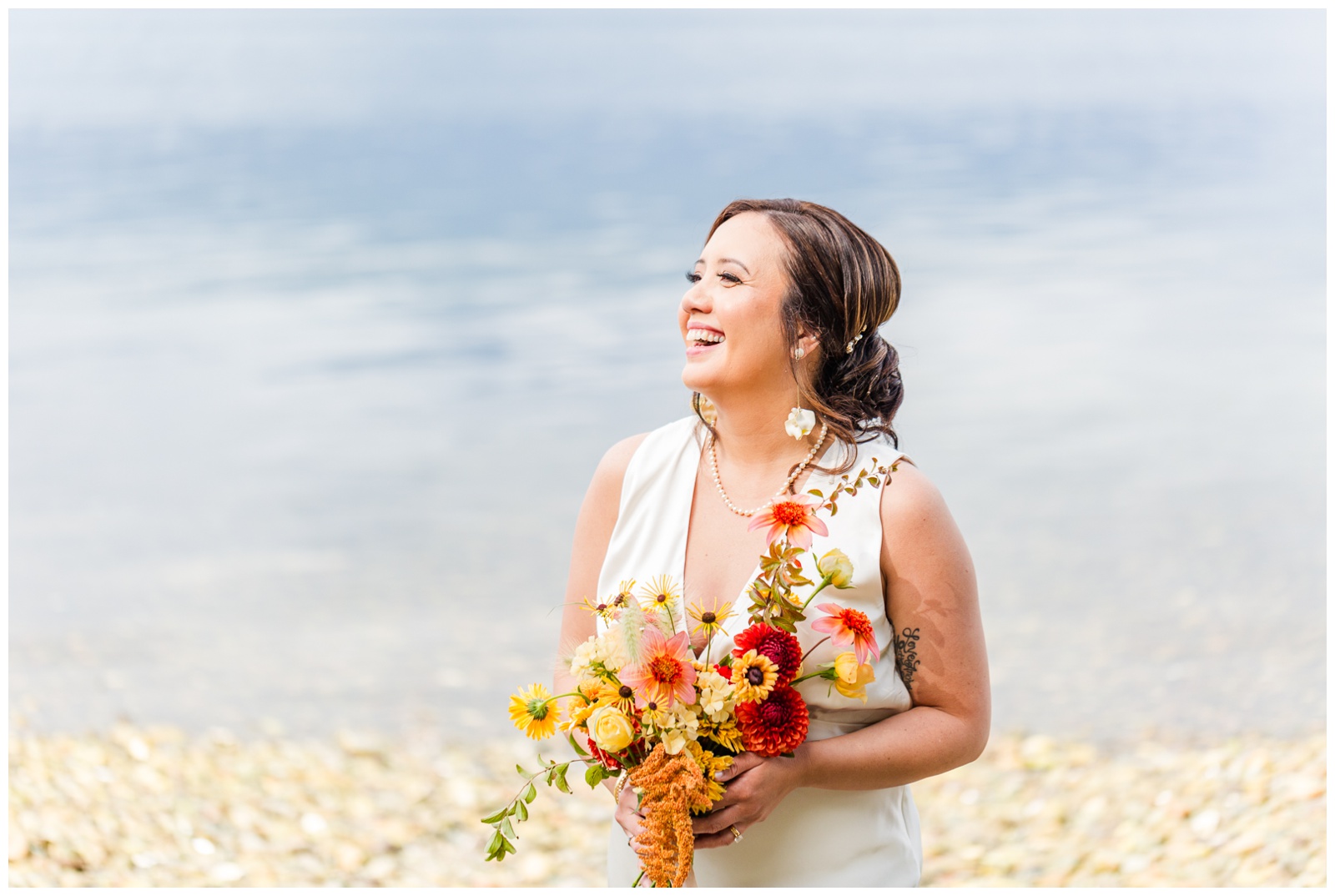 Bride portraits Seabeck elopement